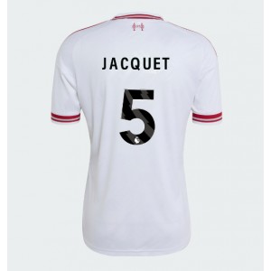 Liverpool Jeremy Jacquet #5 Jalkapallovaatteet Vieraspaita 2026-27 Lyhythihainen